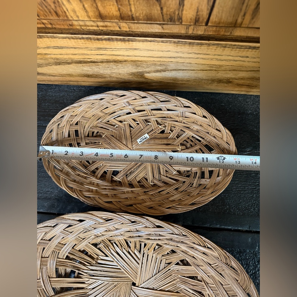 Woven Brown Basket Tray
